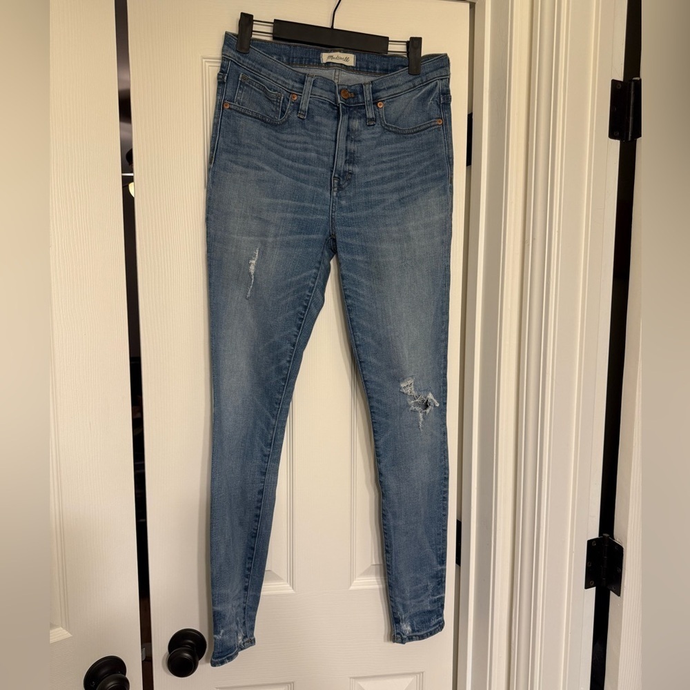 Madewell Medium Wash Skinny Jeans Size 28 High Rise